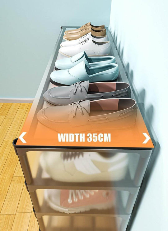 Metal Shoe Rack With Coat Hooks – Dustproof Organizer